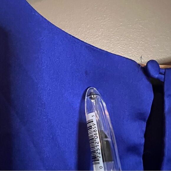 3 for $30! Pilgrim blue satin tank top - Picture 5 of 8